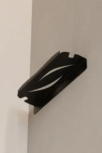 Полка для ванной из нержавеющей стали - клейкая душевая вешалка для шампуня, матовая черная вешалка - 5