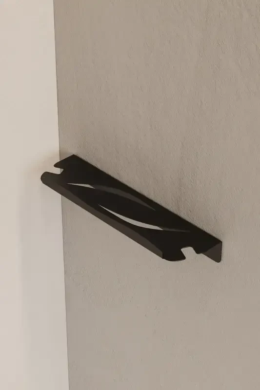 Полка для ванной из нержавеющей стали - клейкая душевая вешалка для шампуня, матовая черная вешалка - 7