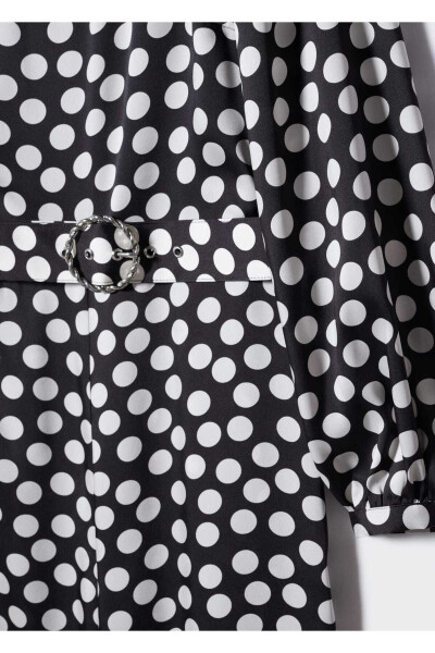 Polka Dot Asymmetric Jumpsuit - 7