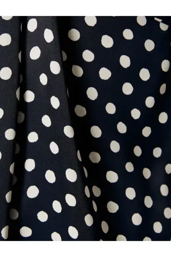 Polka Dot Blouse Halter Neck Scarf Viscose - 6