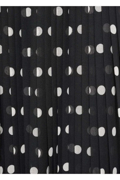 Polka Dot Pleated Pants - 5