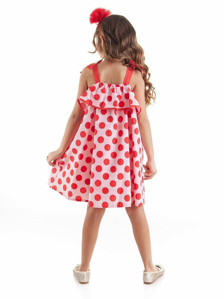 Polka Dot Ruffle Girl Dress - 2