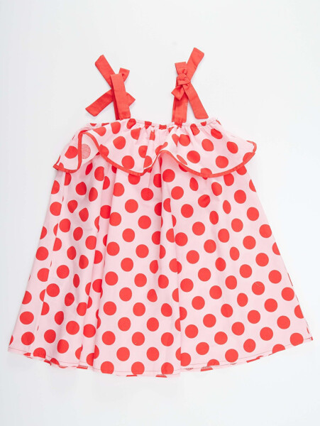 Polka Dot Ruffle Girl Dress - 9