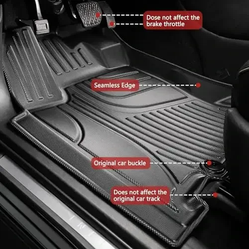 Pollar uchun gilamchalar & Yuk qoplamasi & Orqa o‘rindiq uchun gilamcha 2022-2025 Mitsubishi Outlander uchun mos (PHEV yoki Sport modellari uchun mos emas): Maxsus moslashtirilgan har qanday ob-havo TPE avtomobil gilamchalari - 3