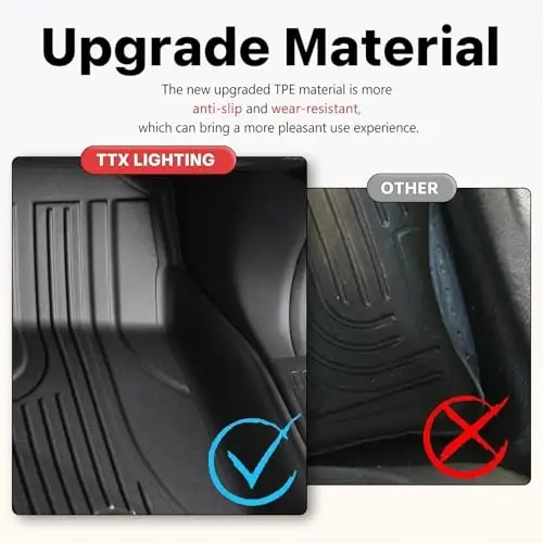 Pollar uchun mos keladigan gilamchalar 2018-2024 Chevrolet Equinox/GMC Terrain (EV uchun emas) Yuk qopqog'i Bagaj uchun gilamcha Barcha ob-havo himoyasi Orqa o'rindiq uchun gilamcha Chevy Equinox og'ir yuk aksessuarlari uchun mos - 7