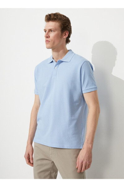 Polo Collar Light Blue Men's T-shirt 4a9000000001 - 4