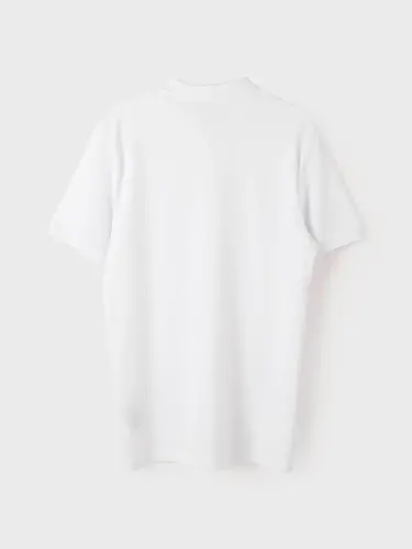 Polo Collar Short Sleeve Pique Men's T-Shirt-White - 6