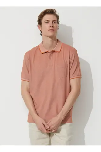 Polo Collar Tile Melange Men's T-shirt 4a9000000004 - 3