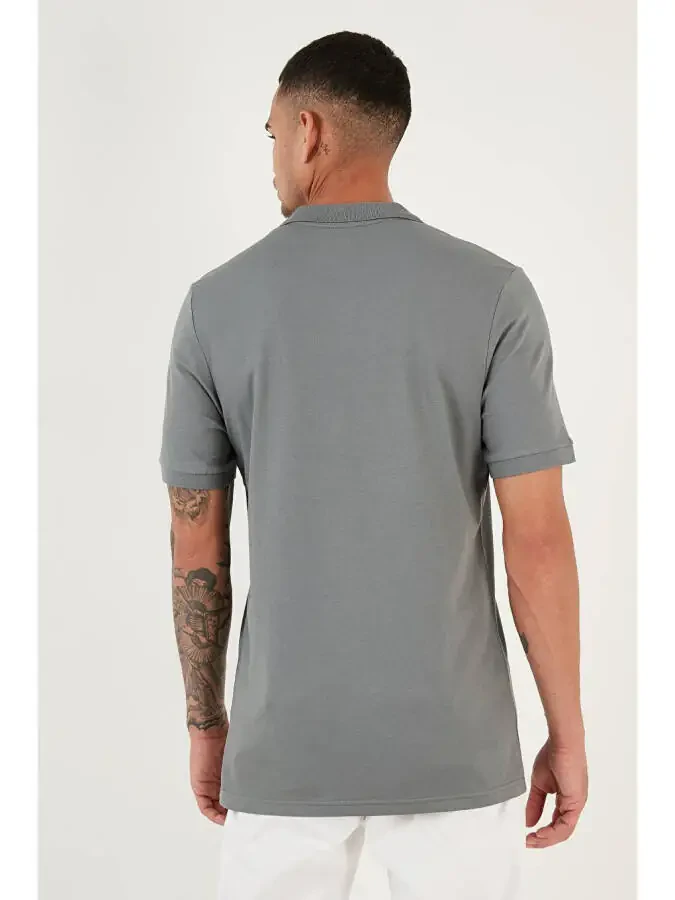 Поло-футболка из хлопка Slim Fit 5902141 - 11