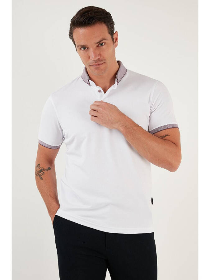 Поло из хлопка Slim Fit 646R4560 - 3