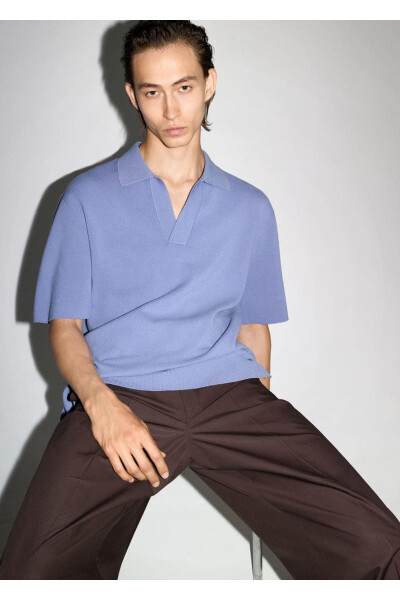 Поло из хлопка свободного кроя - 5