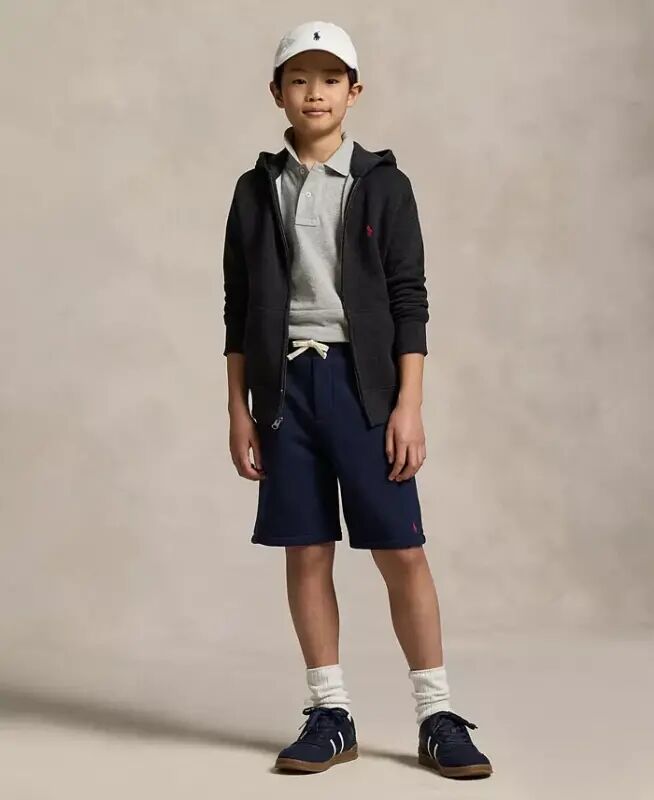 Поло из хлопковой сетки Big Boys Cotton Mesh Logo — новый серый меланж - 2