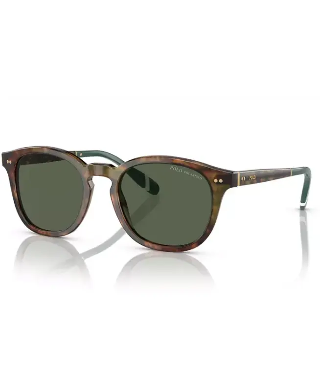 Polo Men's Polarized Sunglasses, PH4206-Shiny Brown Tortoise - 1