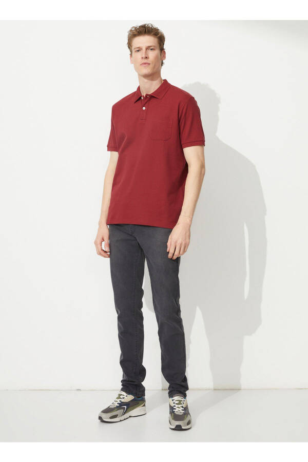 Polo Neck Burgundy Men's T-shirt 4a9000000002 - 2