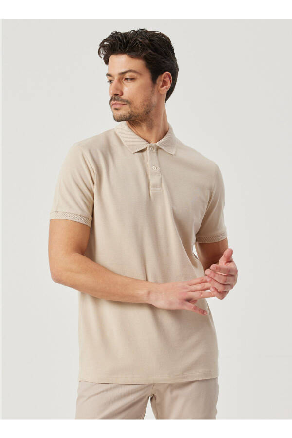 Polo Neck Dark Yellow Men's T-shirt 4a9000000001 - 1
