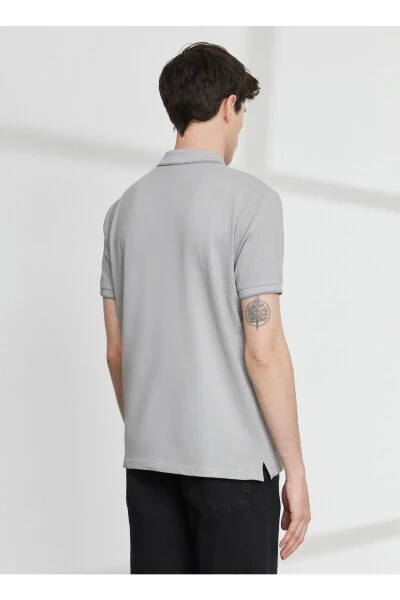 Polo Neck Grey - White Men's T-shirt 4a9000000003 - 6