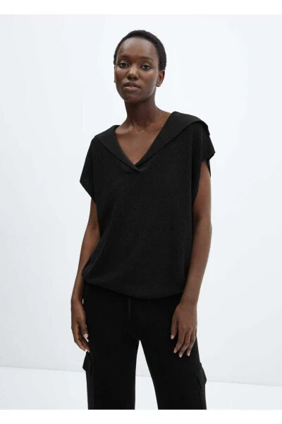 Polo Neck Knitted Vest - MANGO