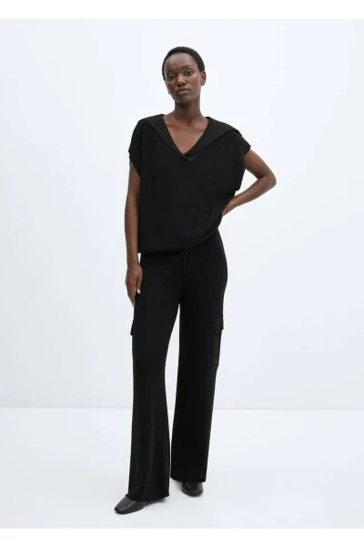 Polo Neck Knitted Vest - MANGO (1)