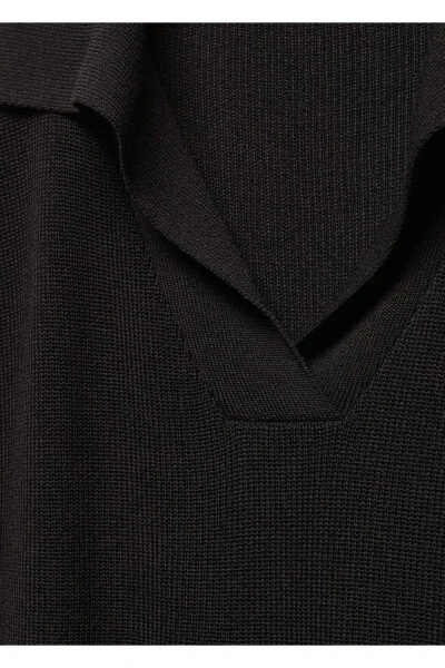 Polo Neck Knitted Vest - 5