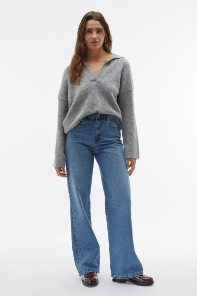 POLO NECK LOOSE FIT SWEATER - 1