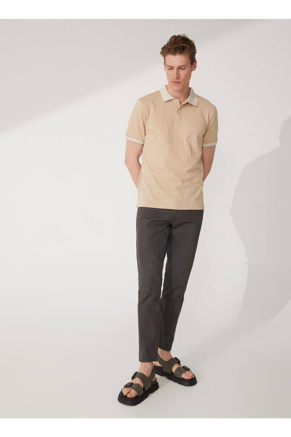 Polo Neck Open Beige Men's T-shirt 4a9000000003 - 3