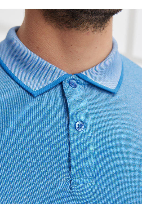 Polo Neck Sax Melange Men's T-shirt 4a9000000003 - 4