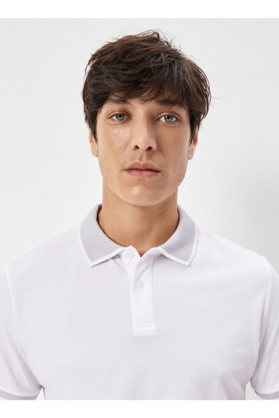Polo Neck White Men's T-shirt 4a9000000003 - 3