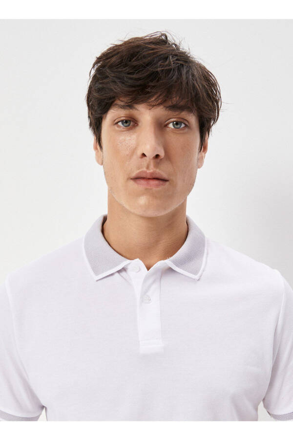 Polo Neck White Men's T-shirt 4a9000000003 - 3