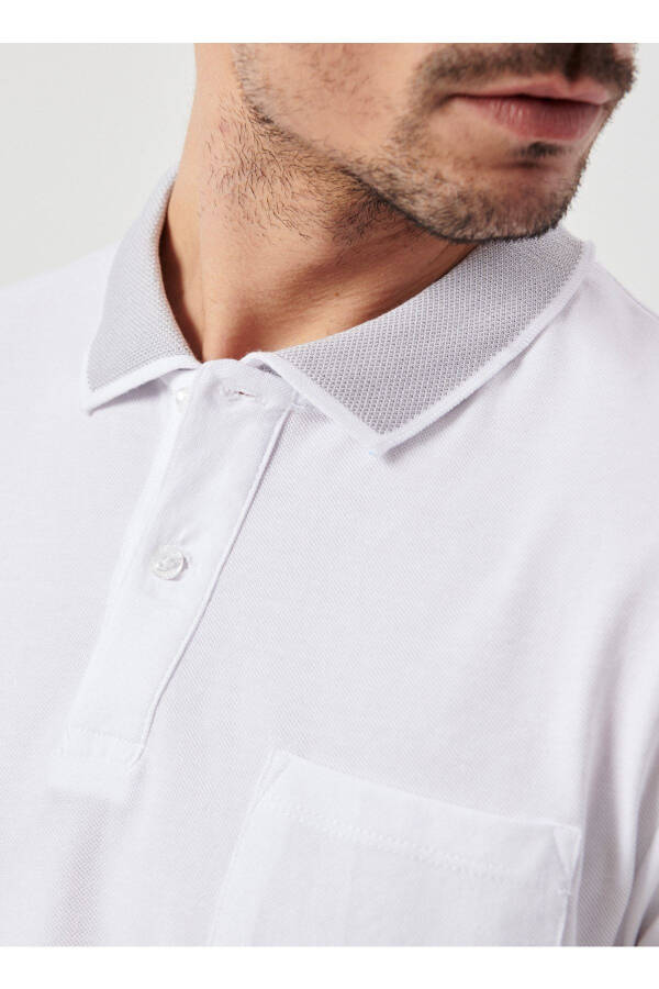 Polo Neck White Men's T-shirt 4a9000000004 - 4