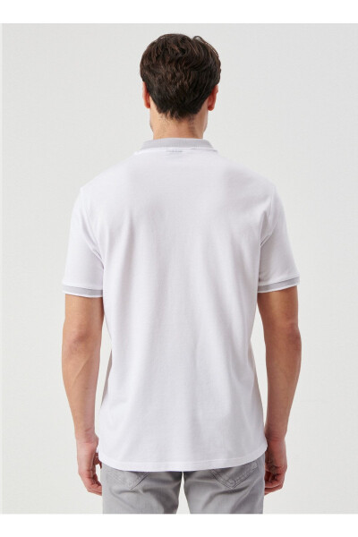 Polo Neck White Men's T-shirt 4a9000000004 - 5
