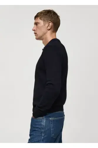 Polo Neck Wool Sweater - 1