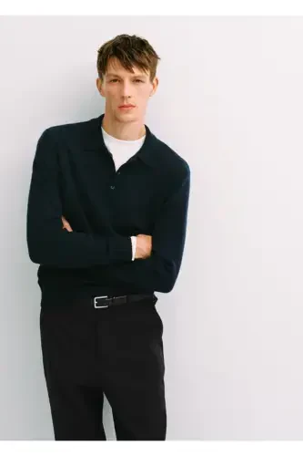 Polo Neck Wool Sweater - 2