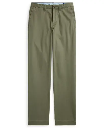 Men's Straight-Fit Stretch Chino Pants - Army Olive - 5