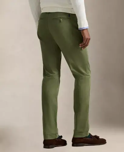 Polo Ralph Lauren Men's Straight-Fit Stretch Chino Pants - Army Olive - 4