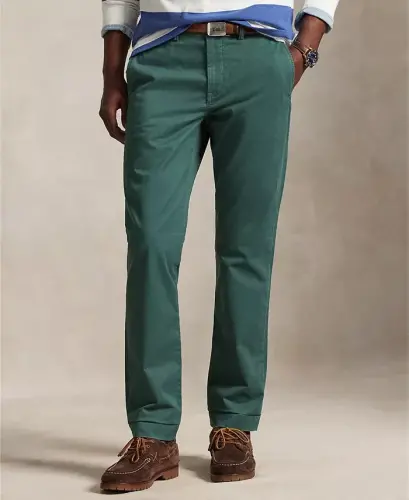 Men's Straight-Fit Stretch Chino Pants - Charter Green - 2