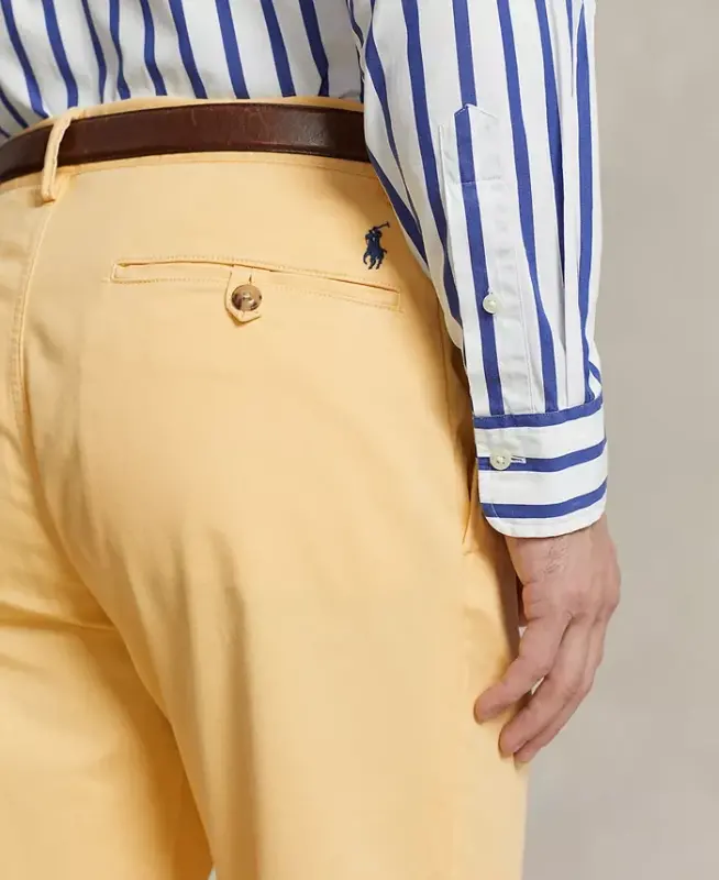 Polo Ralph Lauren Men's Straight-Fit Stretch Chino Pants - Corn Yellow - 3