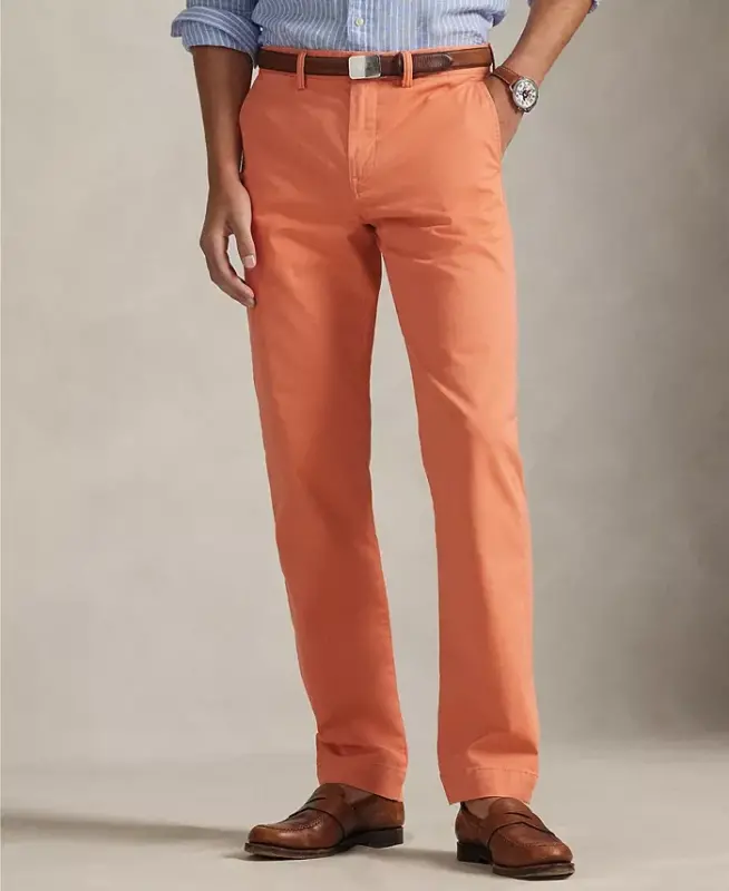 Men's Straight-Fit Stretch Chino Pants - DeepModazone - 2