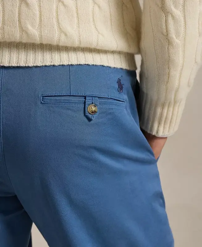 Polo Ralph Lauren Men's Straight-Fit Stretch Chino Pants - Delta Blue - 3