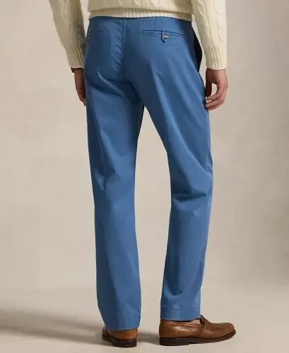 Men's Straight-Fit Stretch Chino Pants - Delta Blue - 4