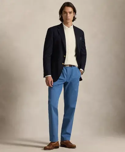 Men's Straight-Fit Stretch Chino Pants - Delta Blue - POLO RALPH LAUREN (1)