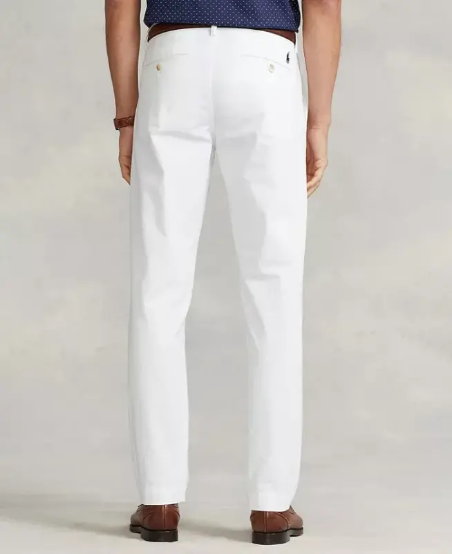 Polo Ralph Lauren Men's Straight-Fit Stretch Chino Pants - Pure White - 4
