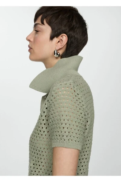 Поло с фактурой пике - 5