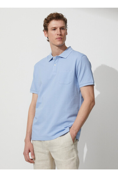 Polo Yaka Açık Mavi Erkek T-shirt 4a9000000002 - ALTINYILDIZ CLASSICS (1)