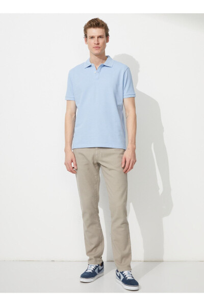 Polo Yaka Açık Mavi Erkek T-shirt 4a9000000001 - Açık Mavi - ALTINYILDIZ CLASSICS