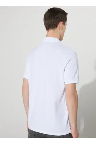Polo Yaka Beyaz Erkek T-Shirt 4A9000000002 - Beyaz - 8