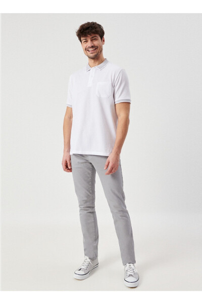 Polo Yaka Beyaz Erkek T-shirt 4a9000000004 - ALTINYILDIZ CLASSICS (1)