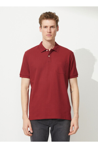 Polo Yaka Bordo Erkek T-shirt 4a9000000002 - 1