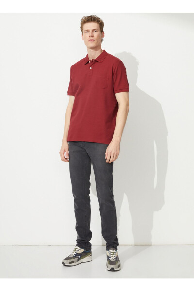 Polo Yaka Bordo Erkek T-shirt 4a9000000002 - 2