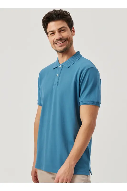Gökmavi Erkek Polo T-Shirt 4A9000000001 - Gökmavi - ALTINYILDIZ CLASSICS