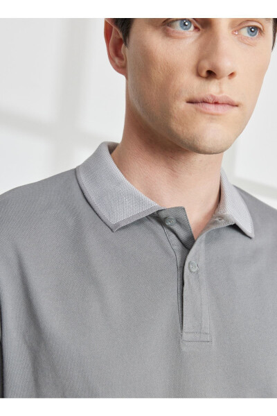 Polo Yaka Gri Erkek T-shirt 4a9000000003 - 3